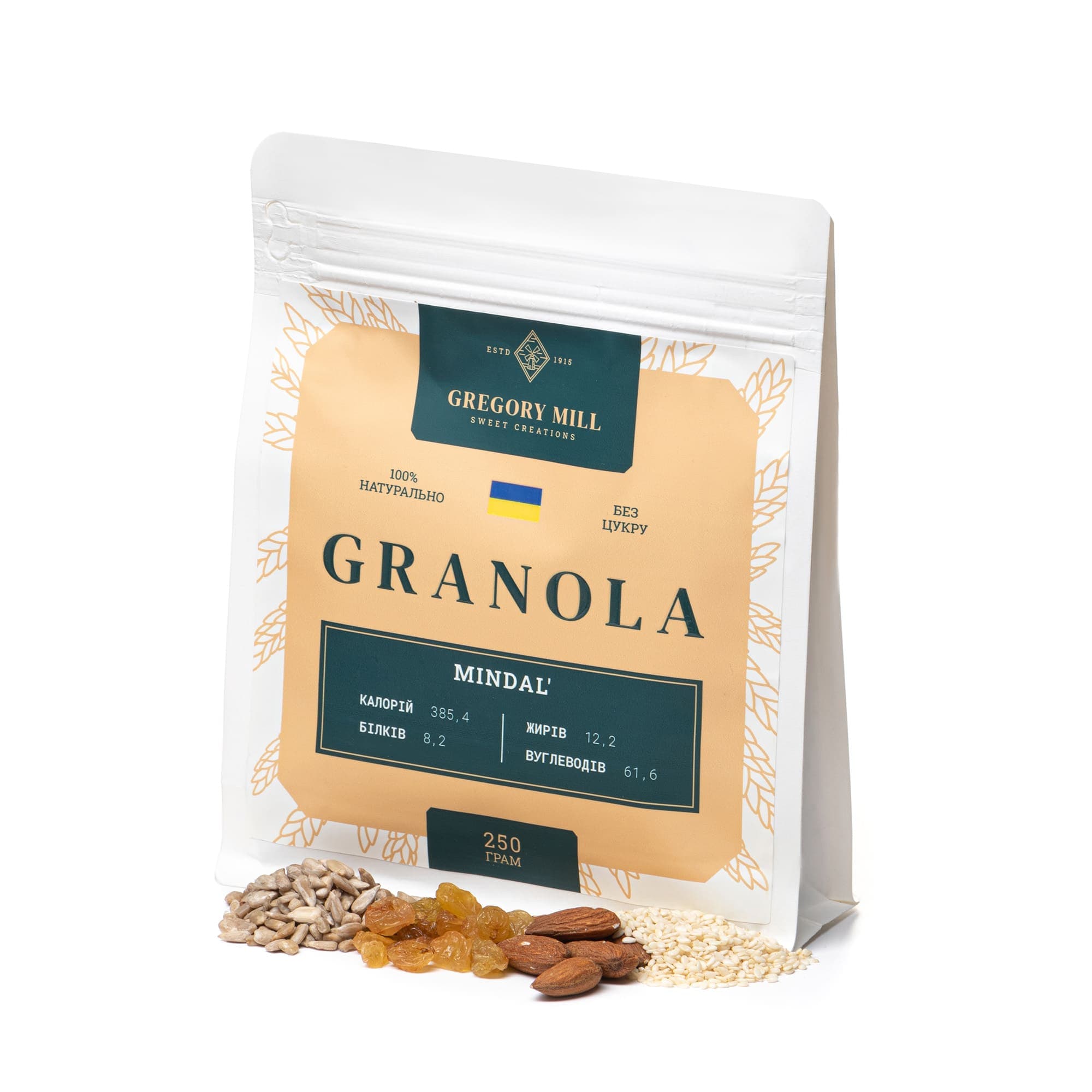 Набір граноли: вишня 1 кг + мигдаль 250 г у подарунок thumbnail