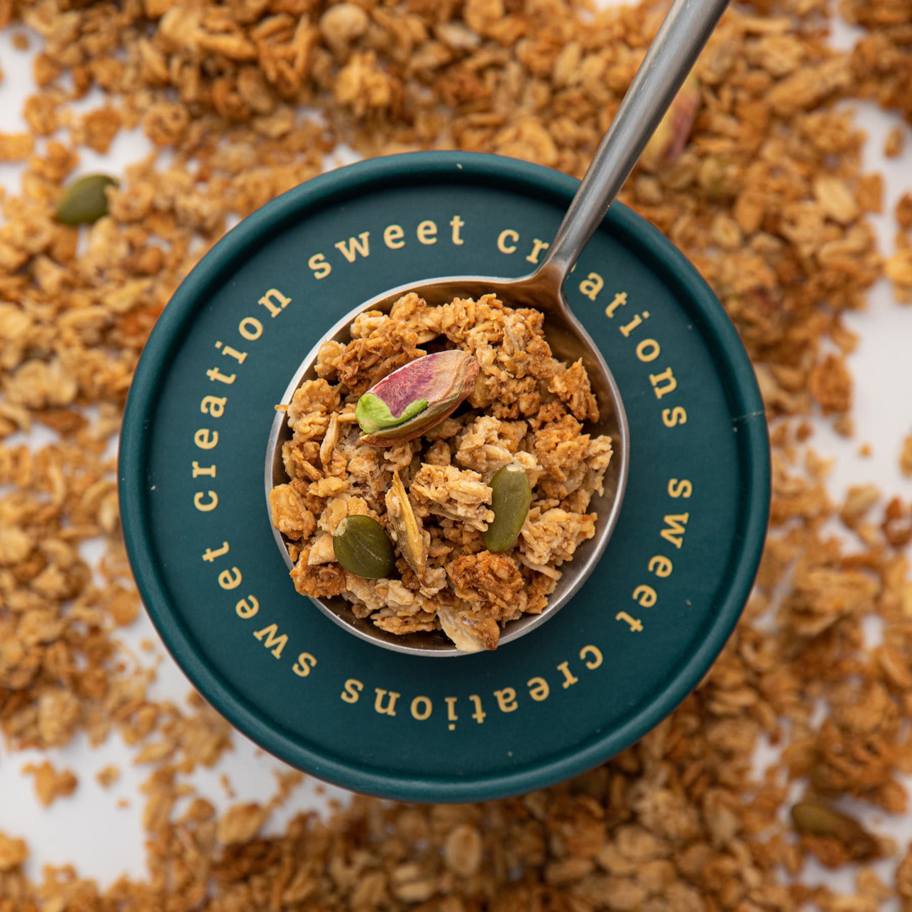 Набір граноли: фінік 1 кг + фісташка з м'ятою 250 г у подарунок thumbnail