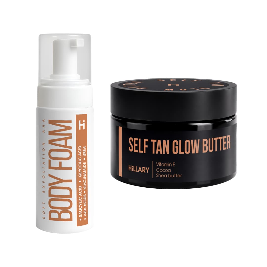 Набір для підготовки шкіри та рівномірної засмаги