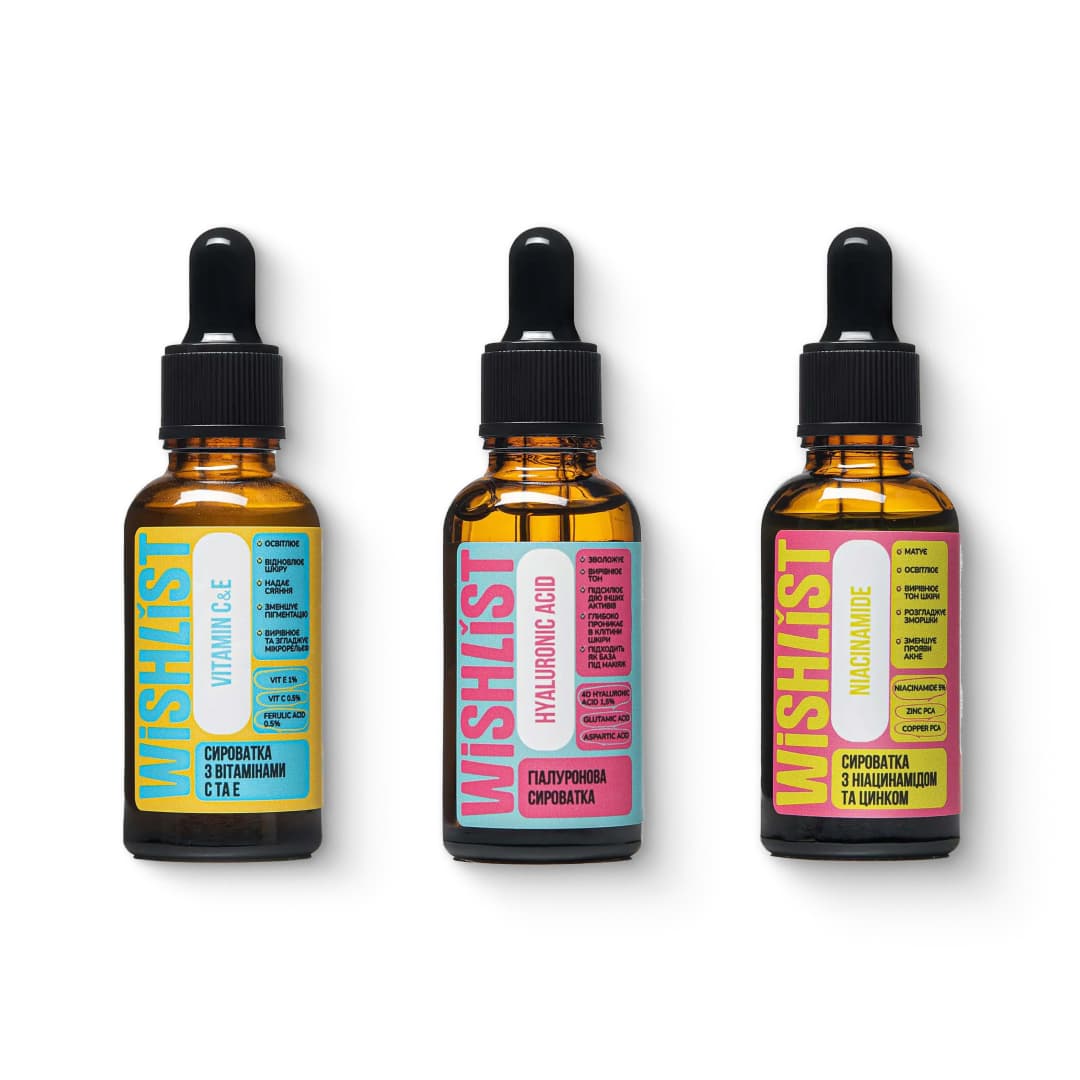 Набір сироваток для жирної шкіри та розширених пор