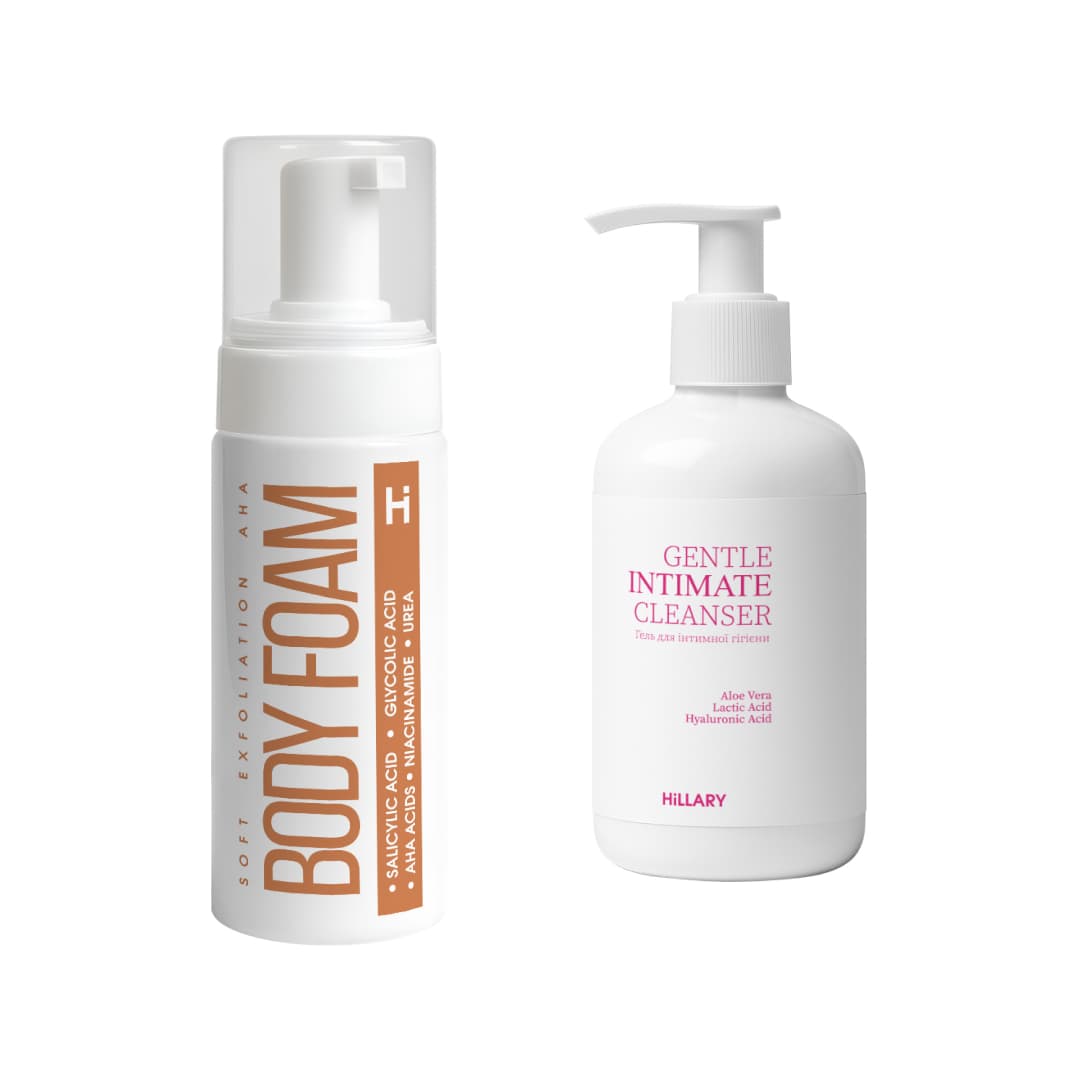 Комплекс для м'якої ексфоліації тіла та інтимної гігієни