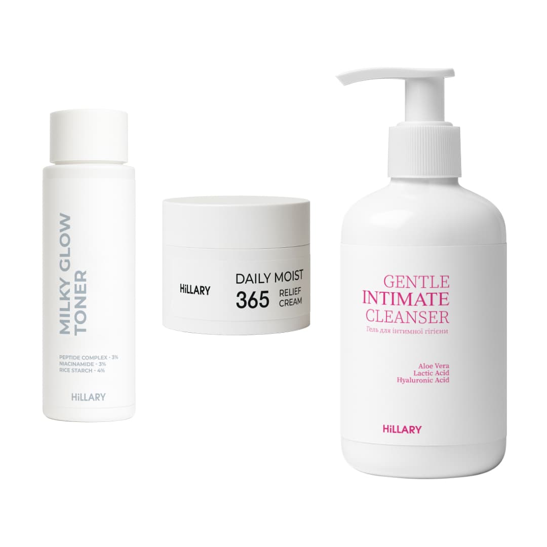 Набір для зволоження, очищення та освітлення шкіри