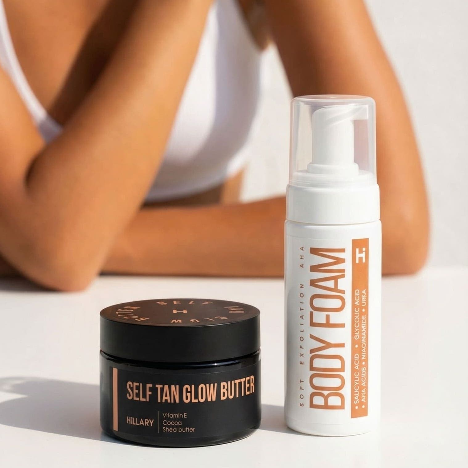 Набір для швидкої та рівномірної засмаги без плям Hillary Fast & Even Tan Complex thumbnail