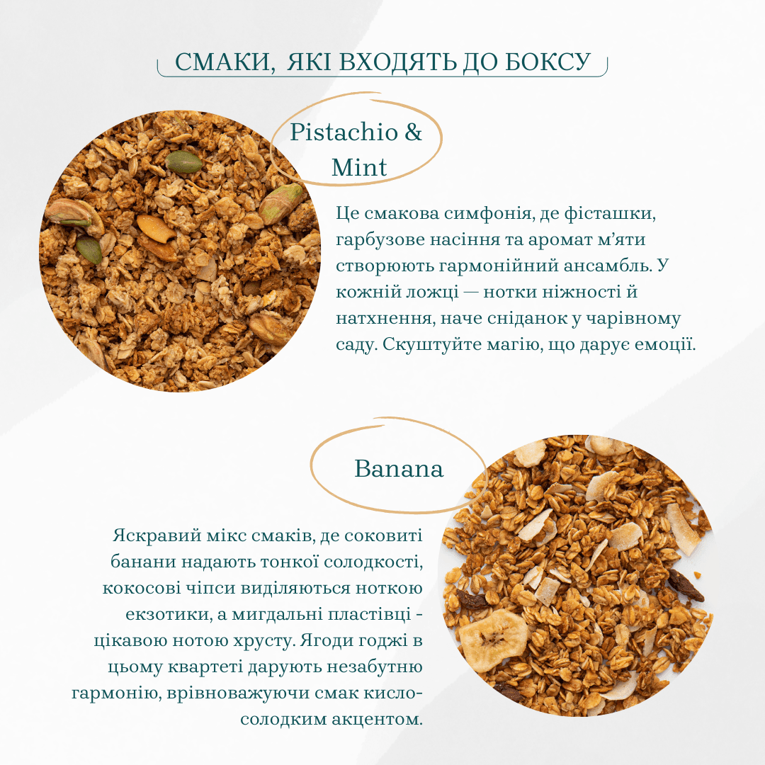 Набір граноли Смакова колекція 10 смаків, 500 г thumbnail