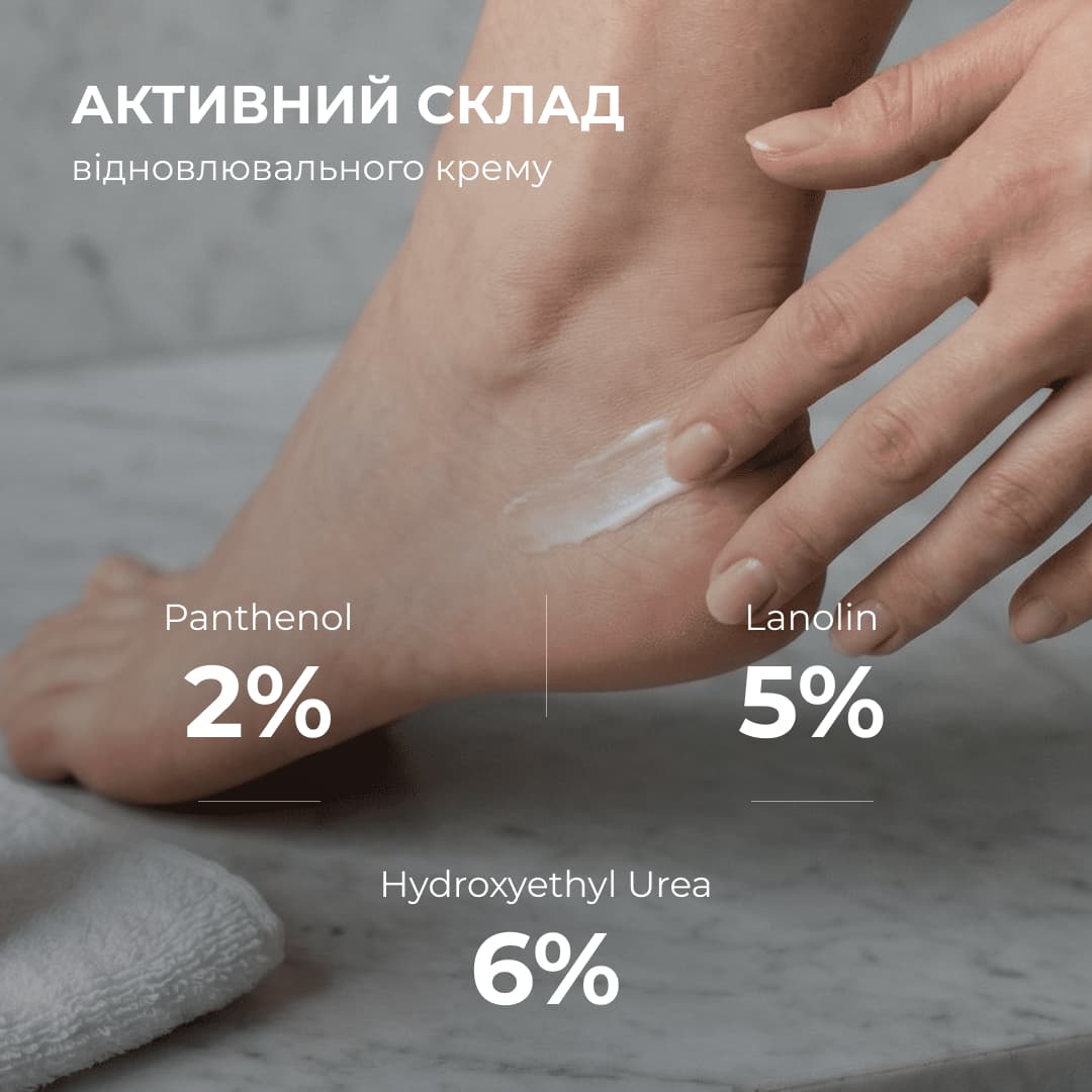 Комплекс для пом'якшення та відновлення потрісканих п'ят thumbnail