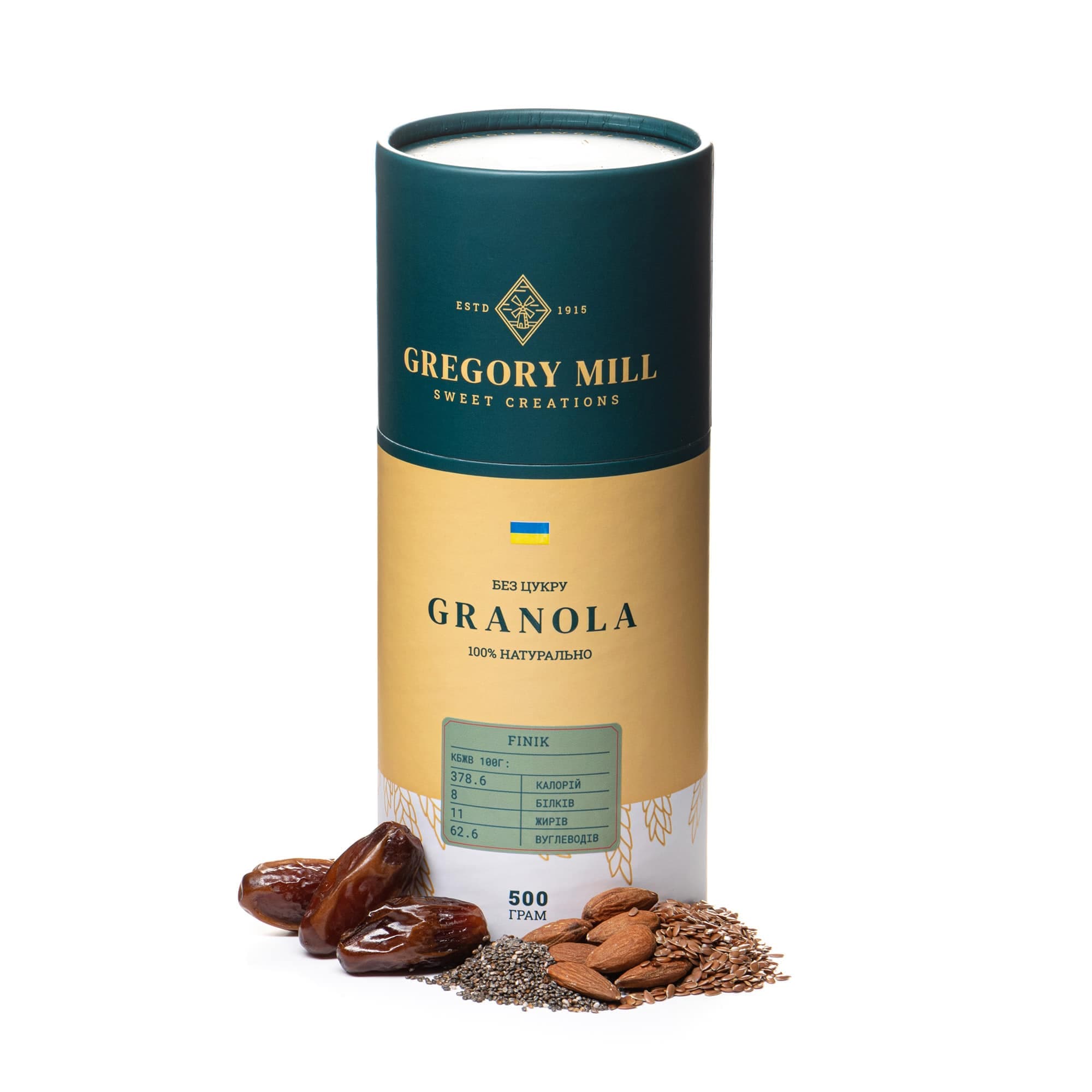 Набір граноли з імбирем, кеш'ю та фініком, 1500 г thumbnail