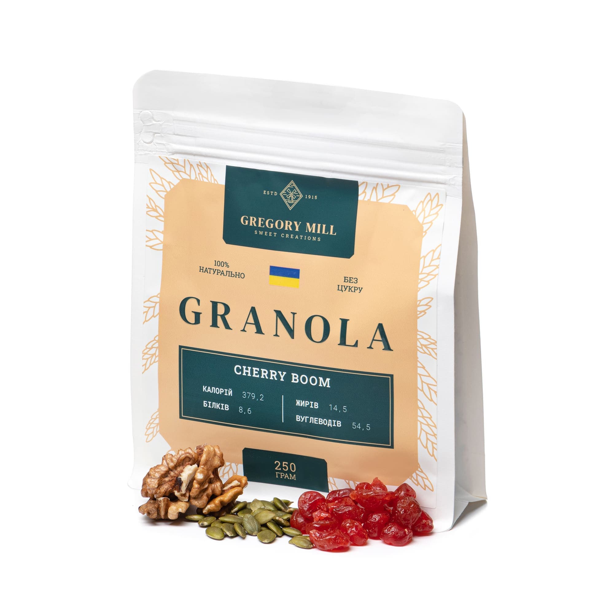 Набір граноли зі смаком шоколаду, банана та вишні, 750 г thumbnail