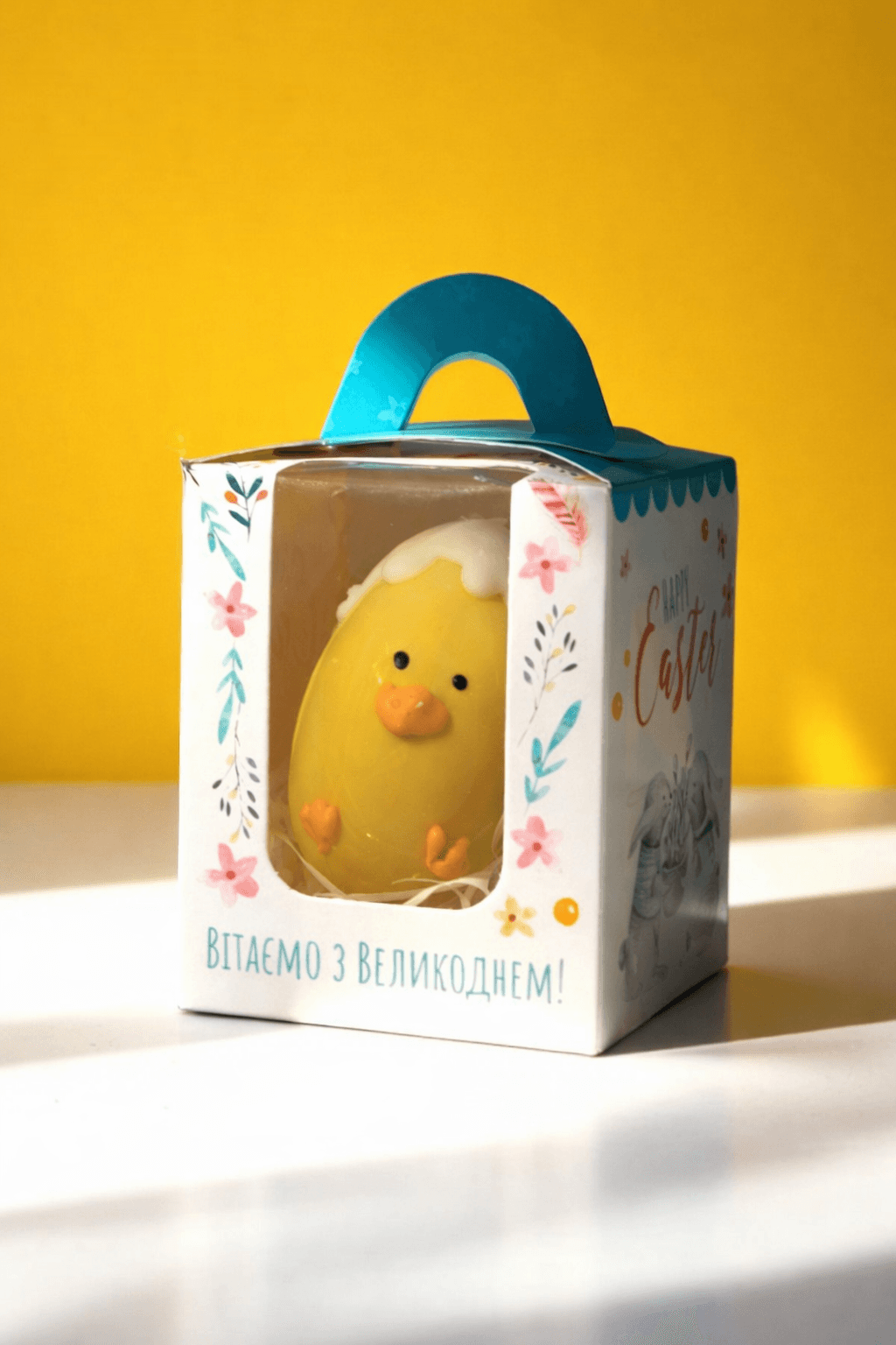 Великоднє шоколадне яйце-курча з начинкою, 80 г