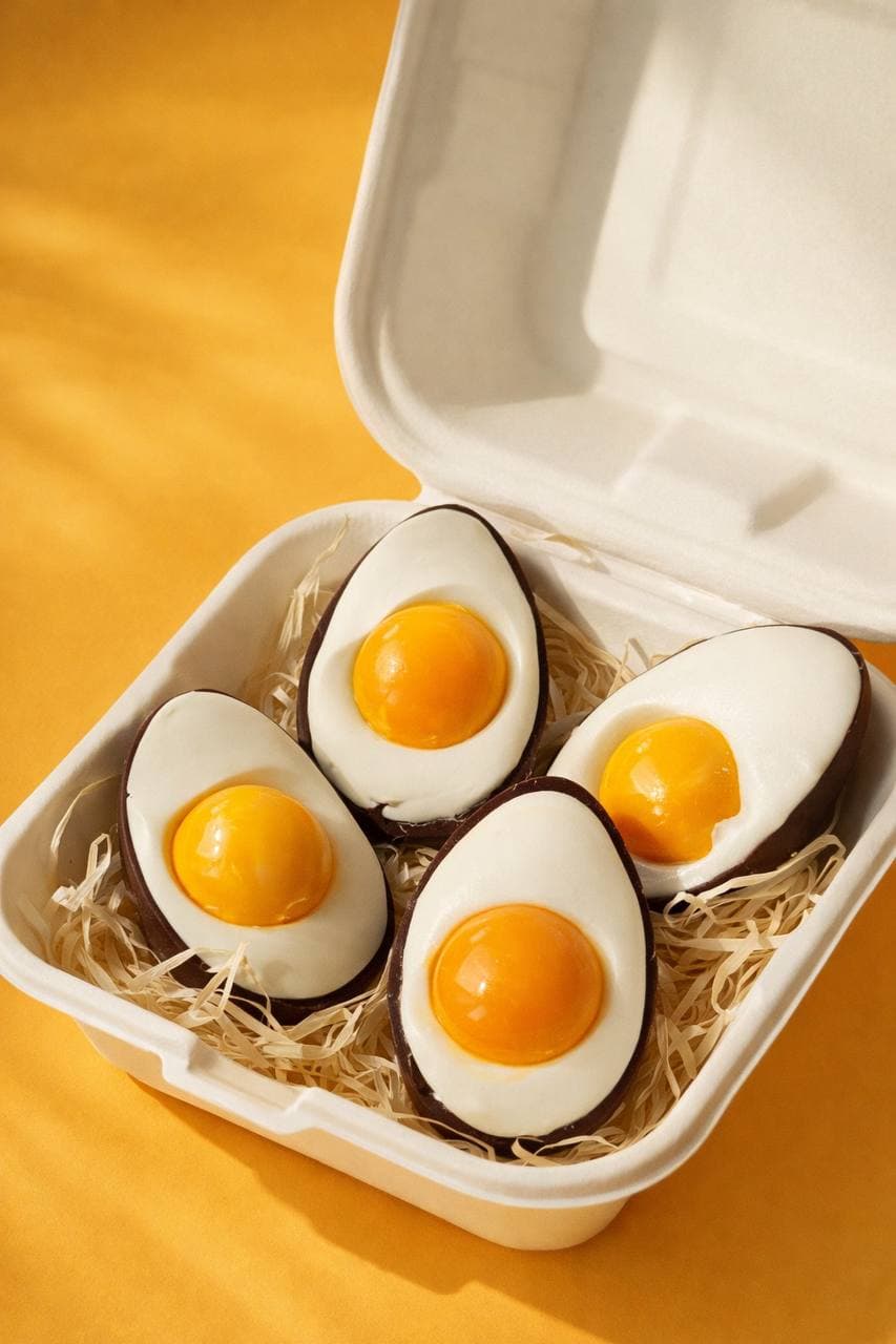 Набір великодніх десертних шоколадних яєць, 180 г