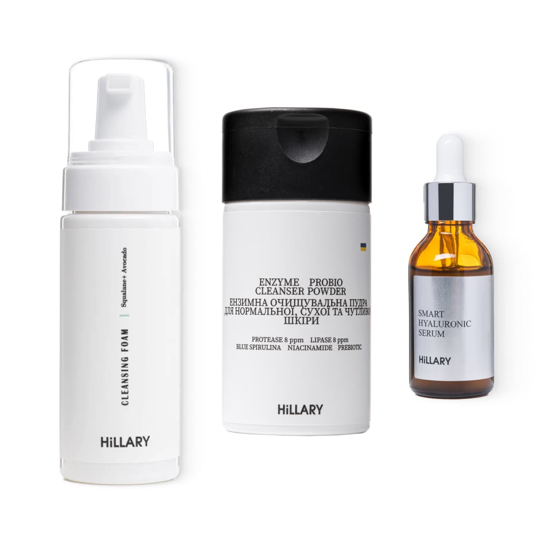 Комплекс ензимного очищення та зволоження для сухої шкіри з пінкою