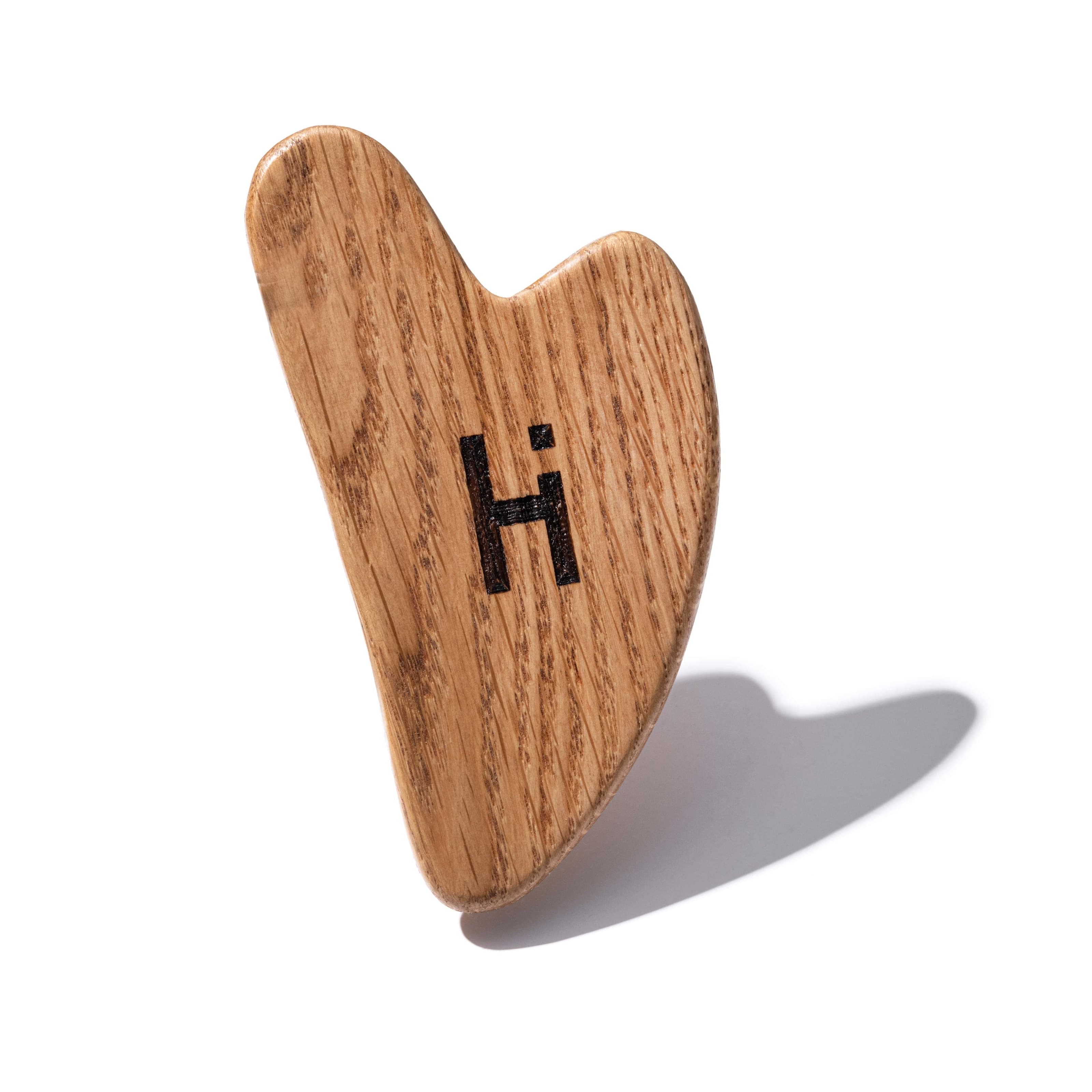 Дерев’яний шкребок гуаша для масажу обличчя