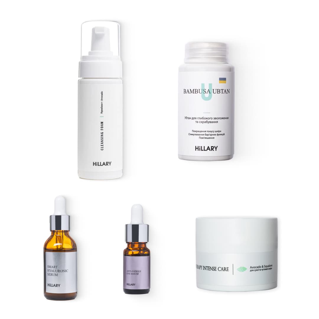 Базовий набір для догляду за сухою шкірою Осінній догляд Hillary Autumn care for dry skin