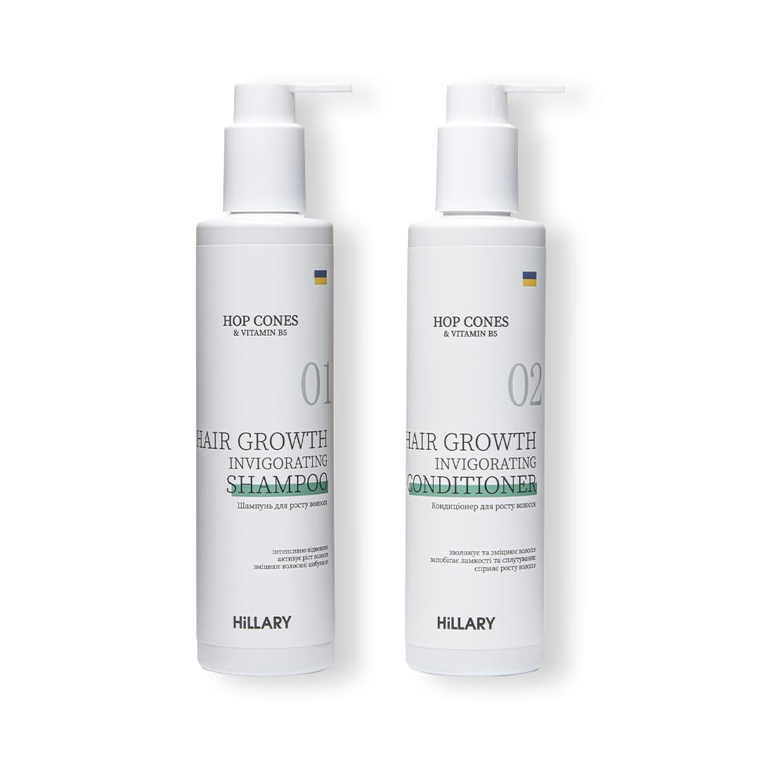 Шампунь та кондиціонер для росту волосся