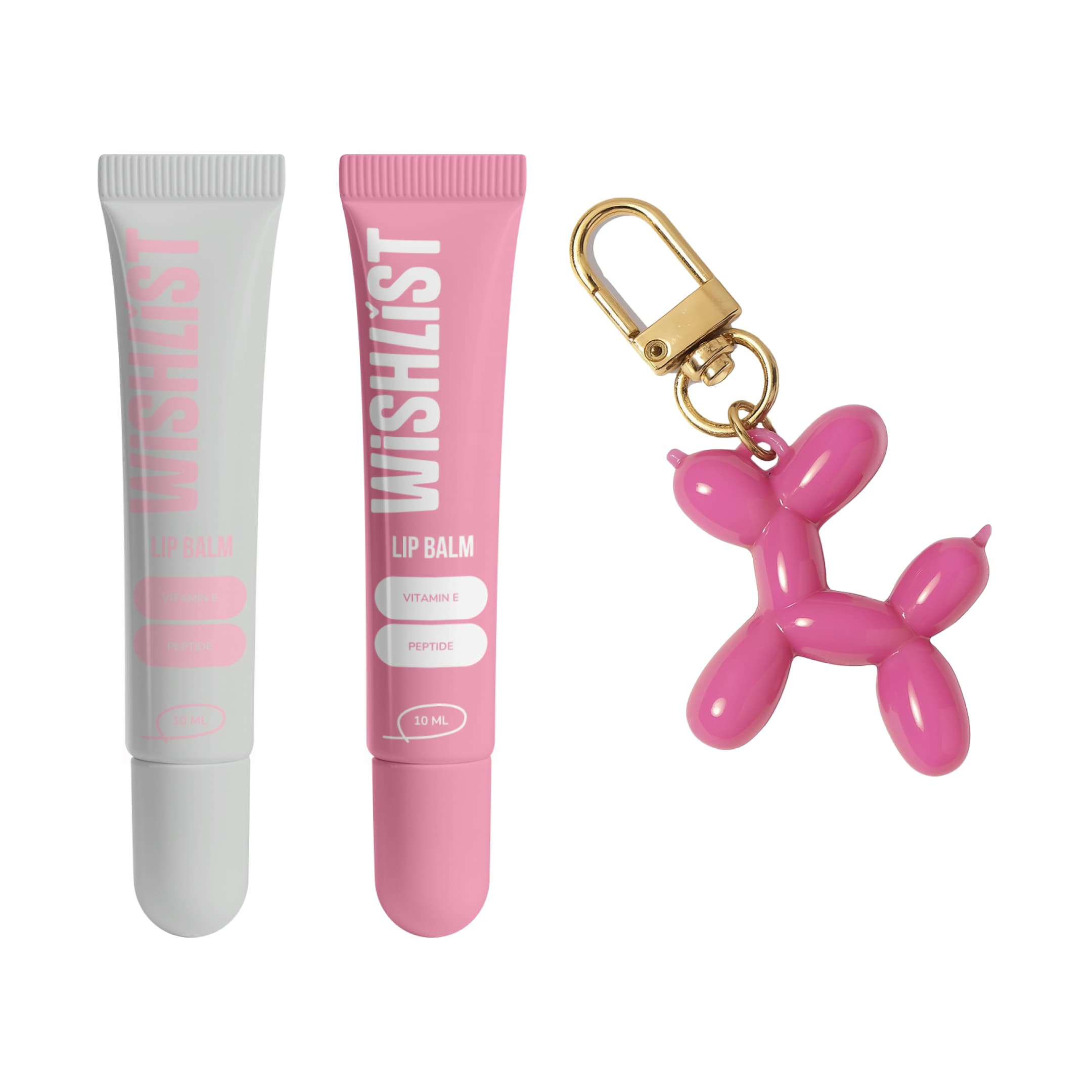 Набір бальзамів-блисків для губ Crystal Sorbet та Sweet Candy + іграшка-брелок