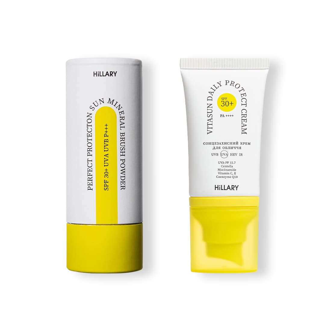 Бежева сонцезахисна мінеральна пудра SPF30+, 4 г