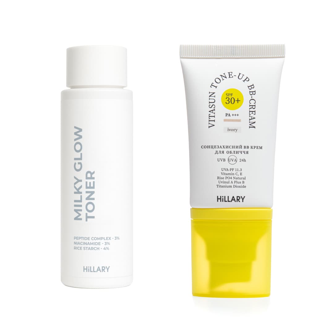 Набір для рівного тону та щоденного захисту SPF 30+ Ivory