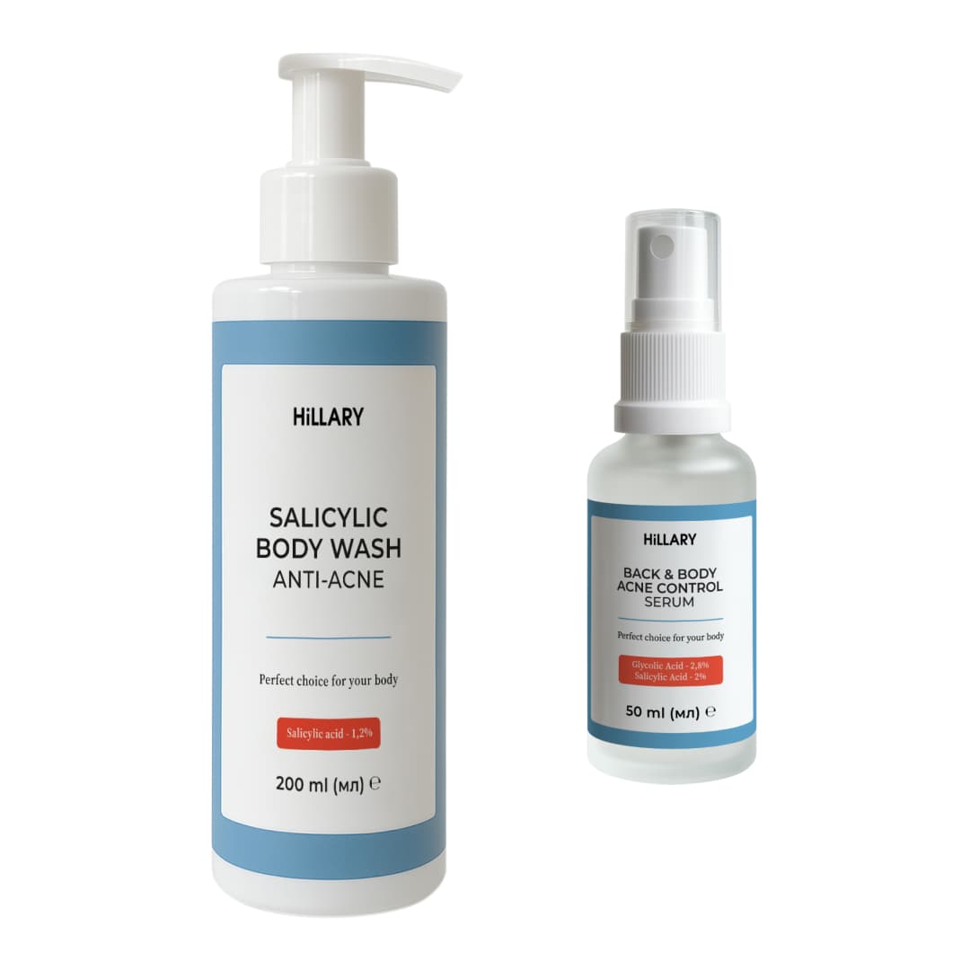Набір для боротьби з акне на тілі з саліциловою кислотою