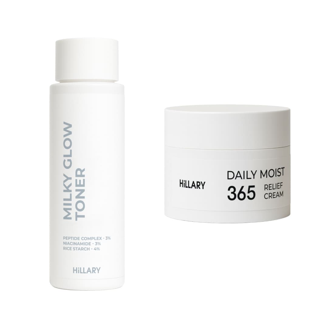 Набір для глибокого зволоження та вирівнювання тону шкіри