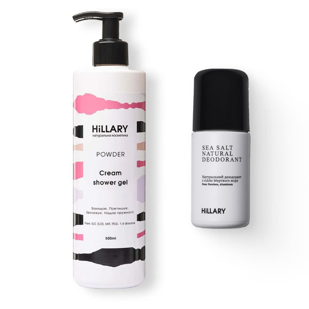 Дезодорант із сіллю Мертвого моря та крем-гель для душу