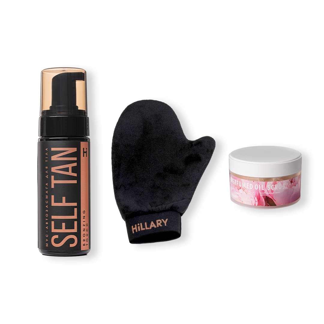 Набір для автозасмаги тіла та скраб для тіла