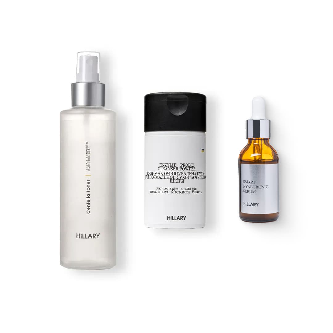 Набір для пілінгу та зволоження нормальної, сухої та чутливої шкіри