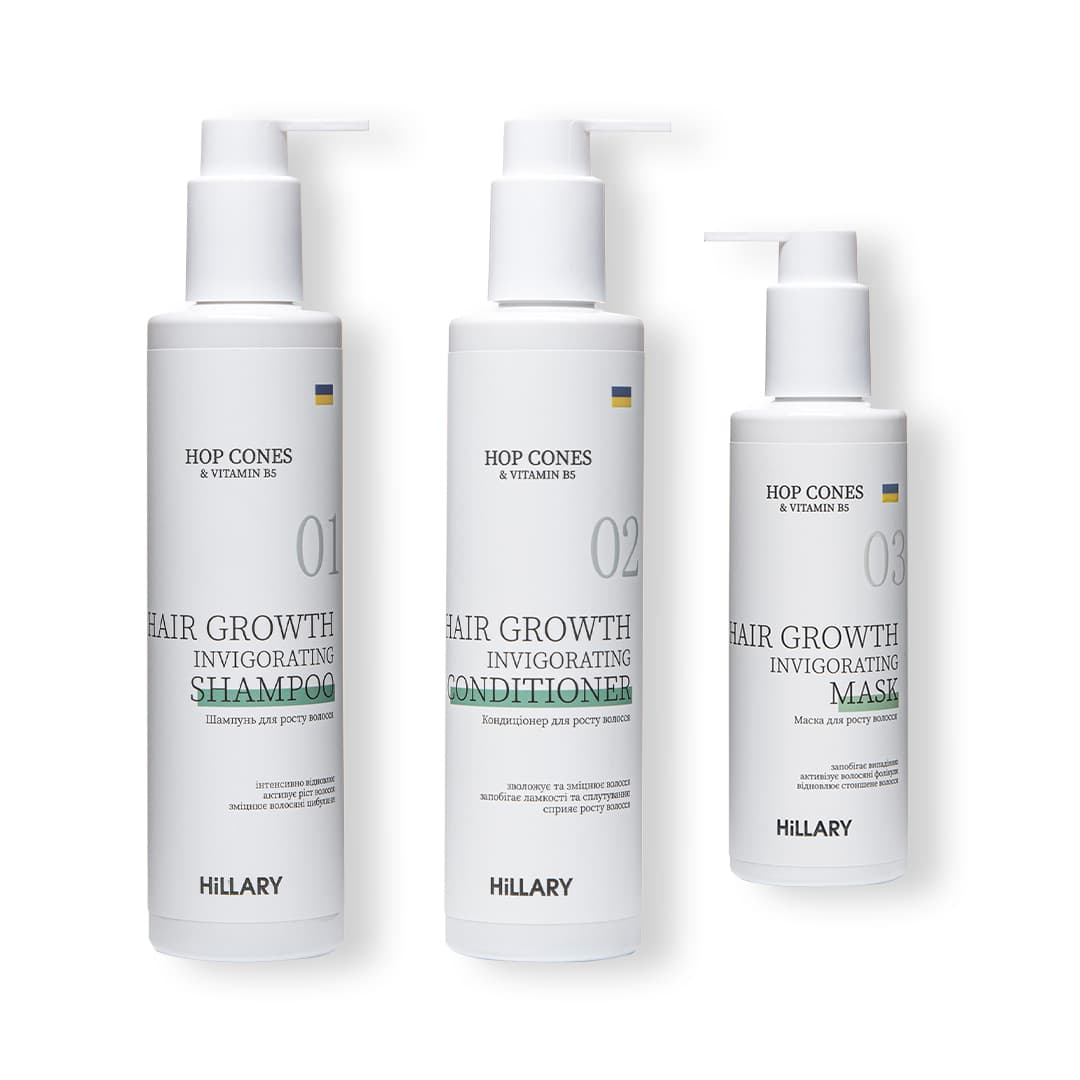 Комплекс для росту волосся з шишками хмелю та B5