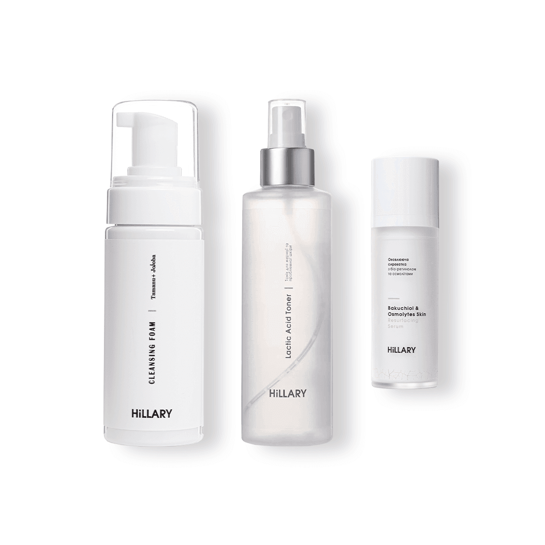 Набір для оновлення та очищення жирної та комбінованої шкіри