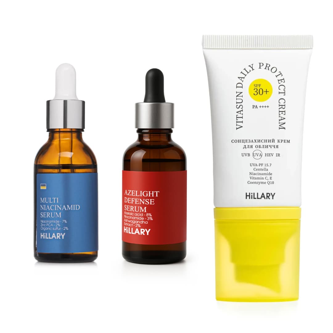 Набір проти жирності, запалень і пігментних плям SPF 30+