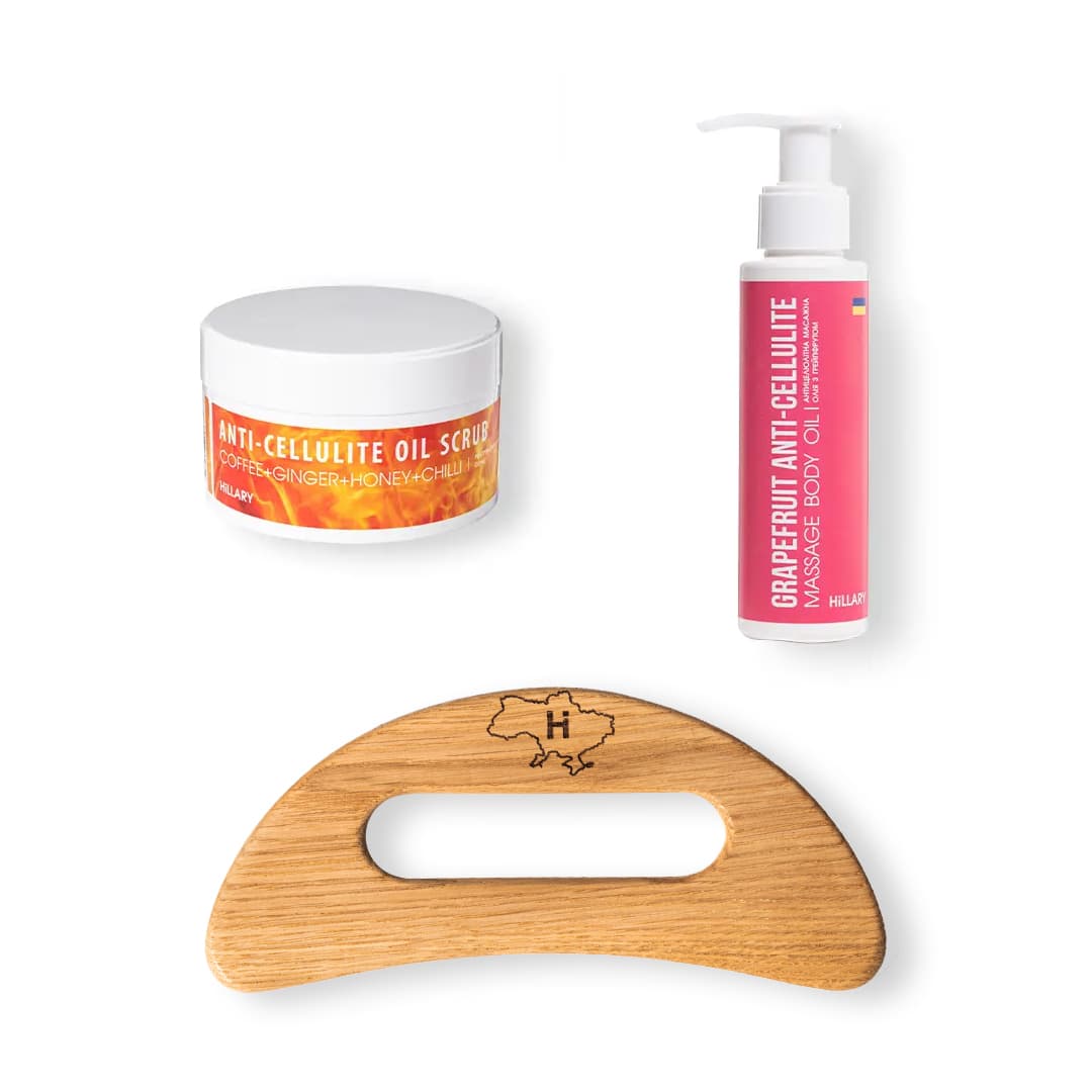 Шкребок гуаша для тіла та розігрівальний антицелюлітний догляд