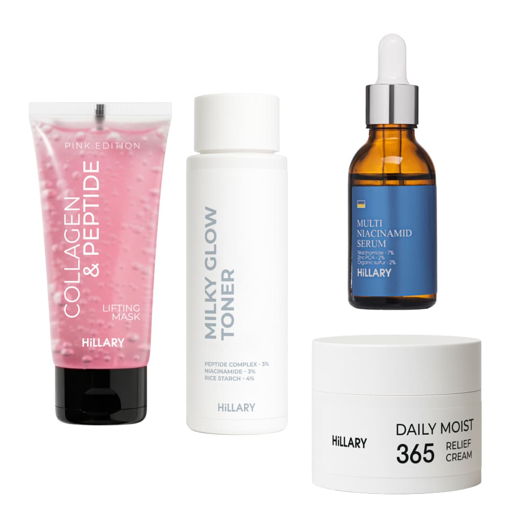 Набір для пружності та інтенсивного зволоження шкіри обличчя