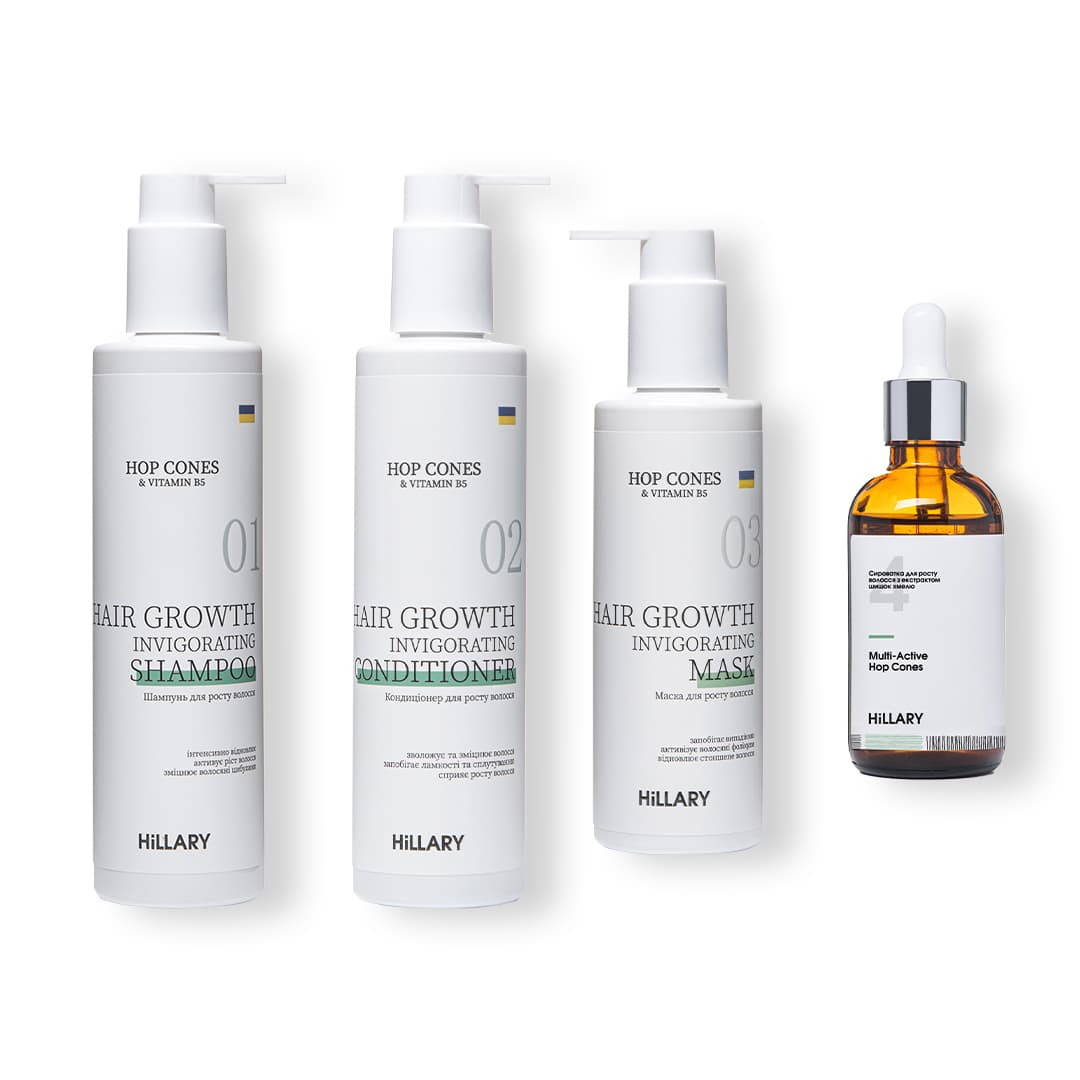 Комплексний набір для росту волосся з шишками хмелю та B5