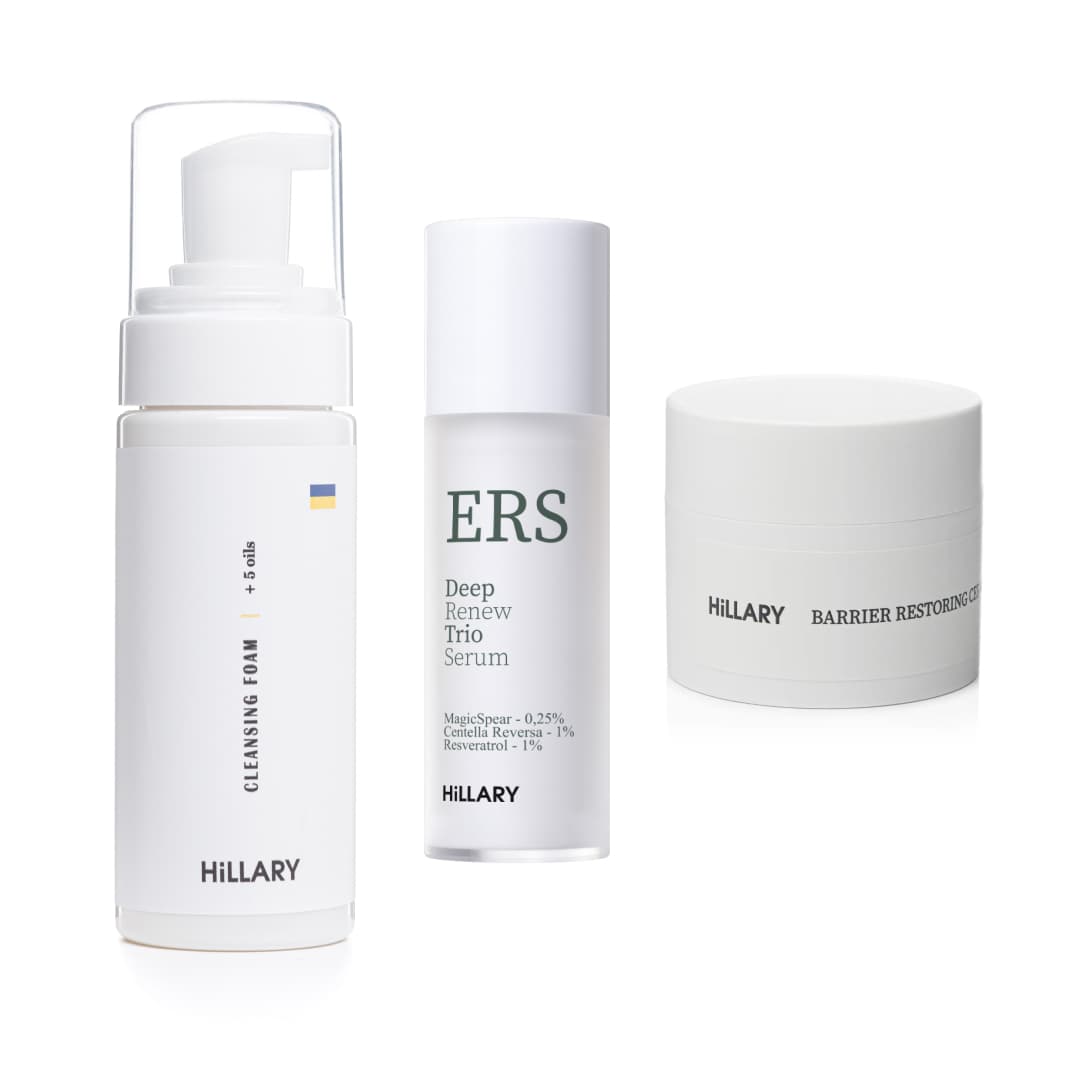 Комплекс базового догляду для оновлення та захисту шкіри