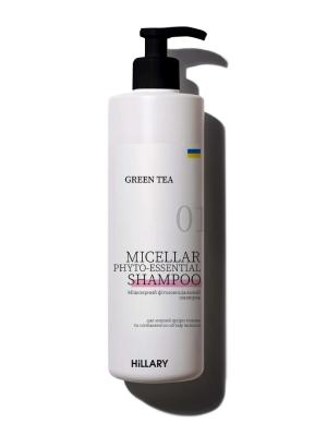 Міцелярний фітоесенціальний шампунь Green Tea Hillary Green Tea Micellar Phyto-essential Shampoo, 500 мл