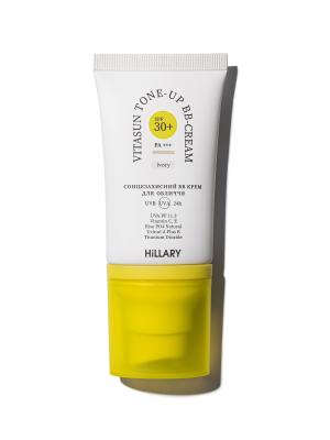 Сонцезахисний BB-крем для обличчя SPF30+ Ivory HiLLARY VitaSun Tone-Up BB-Cream All Day Protect SPF30+, 40 мл