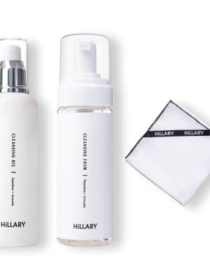 Набір для 2-етапного очищення сухої та чутливої шкіри Hillary Double Dry Skin Cleansing