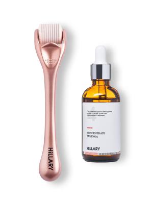 Мезороллер для шкіри голови Hillary + Сироватка для волосся CONСENTRATE SERENOA