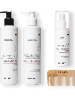 Набір для жирного типу волосся Hillary Green Tea Phyto-essential with Thermal Protection