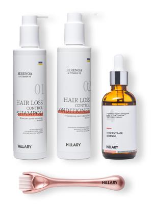 Набір проти випадіння волосся + Мезороллер для шкіри голови Hillary